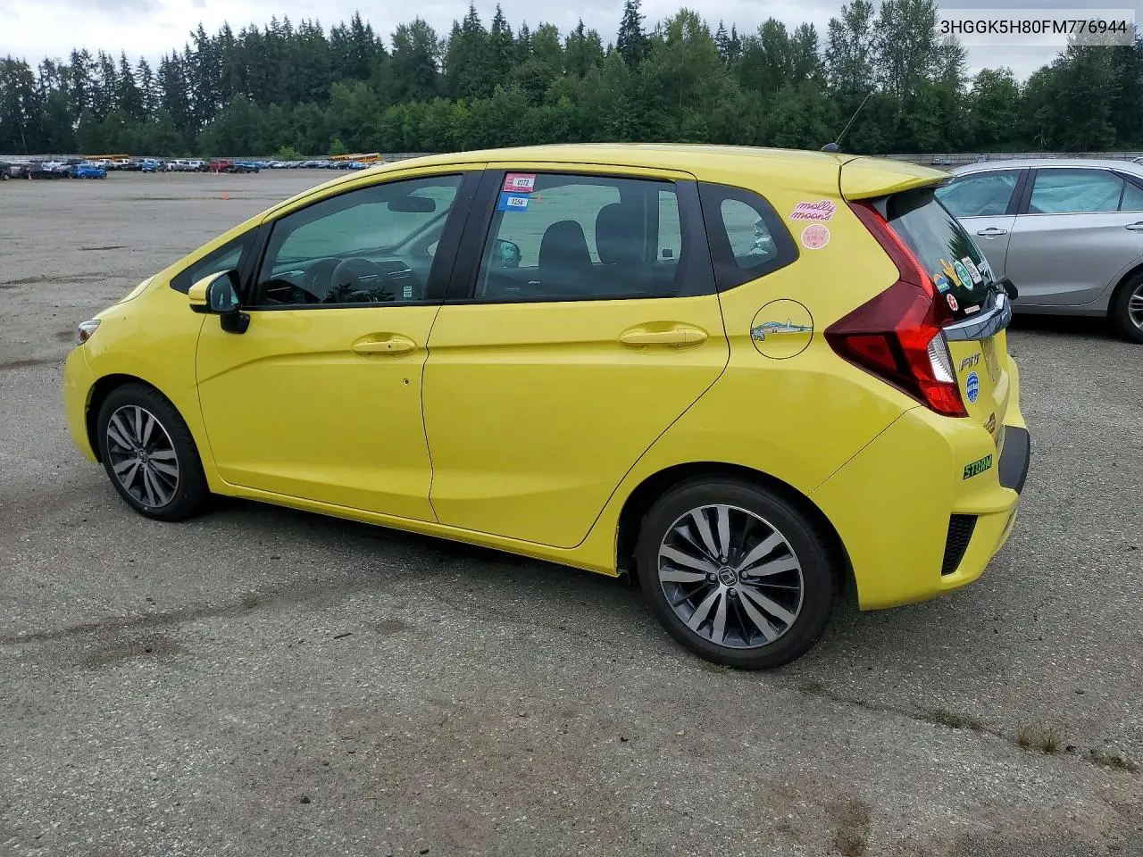 2015 Honda Fit Ex/Exl VIN: 3HGGK5H80FM776944 Lot: 61447046
