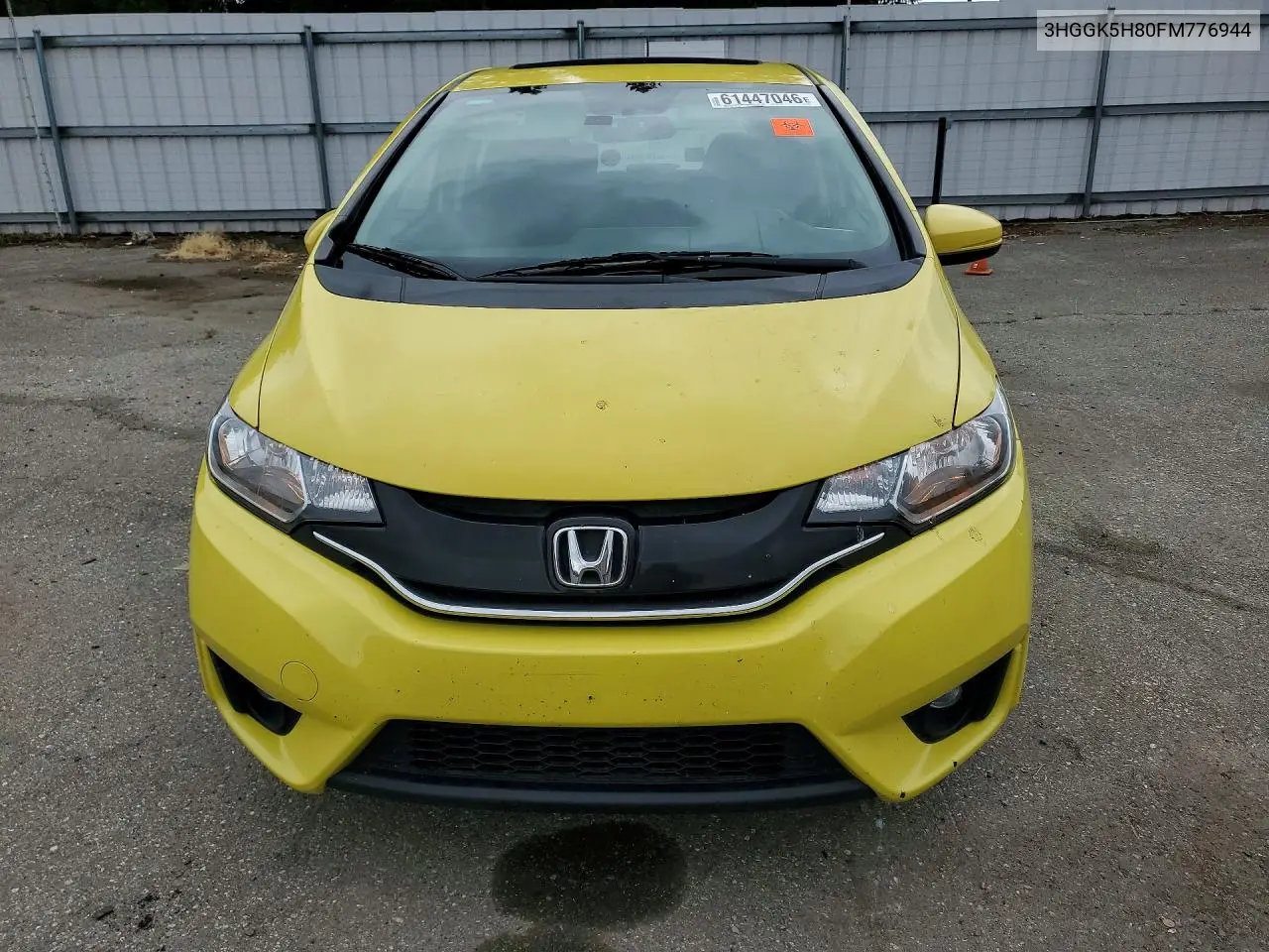 2015 Honda Fit Ex/Exl VIN: 3HGGK5H80FM776944 Lot: 61447046