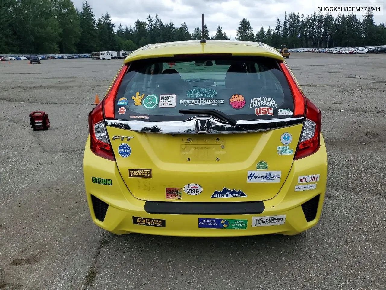 2015 Honda Fit Ex/Exl VIN: 3HGGK5H80FM776944 Lot: 61447046