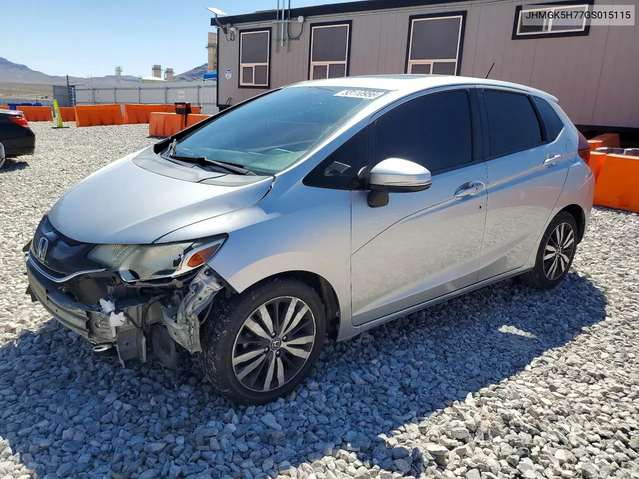 2016 Honda Fit Ex VIN: JHMGK5H77GS015115 Lot: 53110956