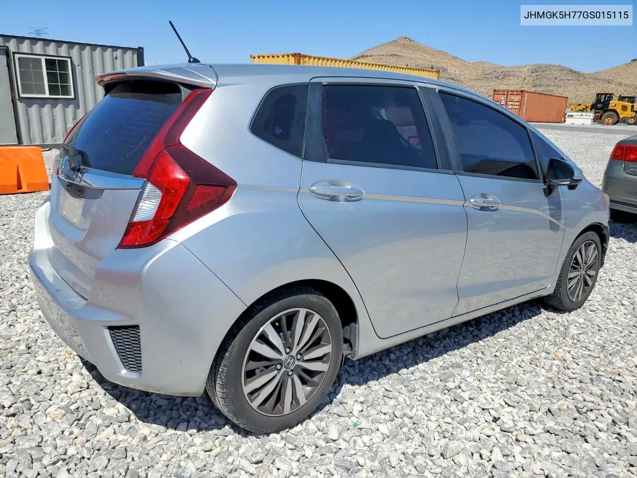 2016 Honda Fit Ex VIN: JHMGK5H77GS015115 Lot: 53110956