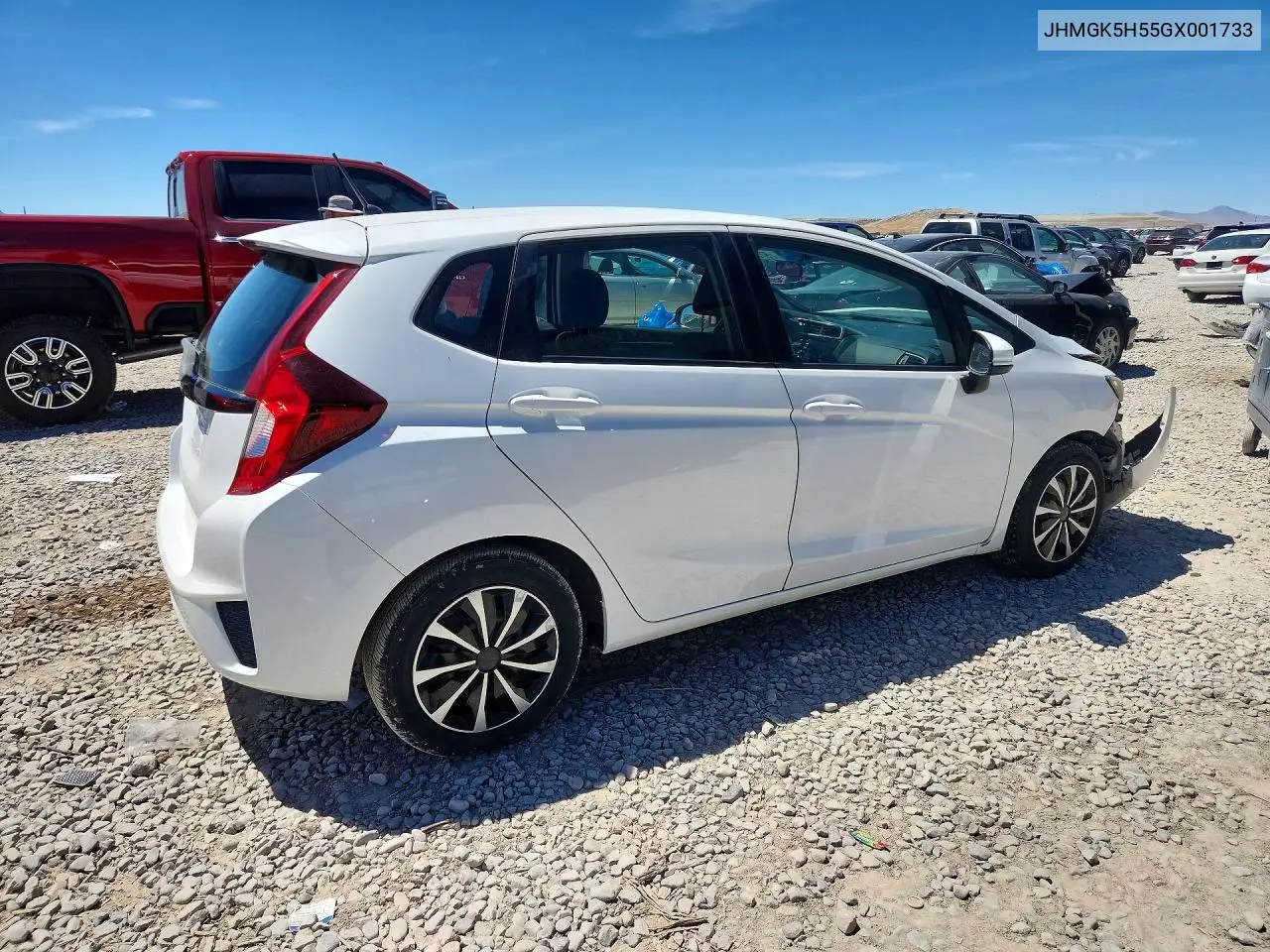 2016 Honda Fit Lx VIN: JHMGK5H55GX001733 Lot: 57501616