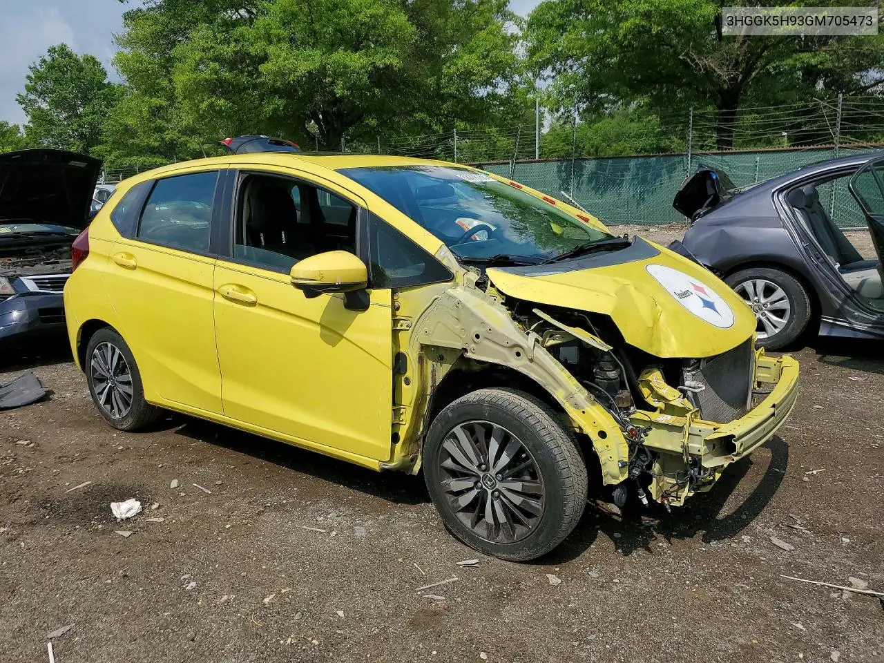 2016 Honda Fit Ex VIN: 3HGGK5H93GM705473 Lot: 58776066