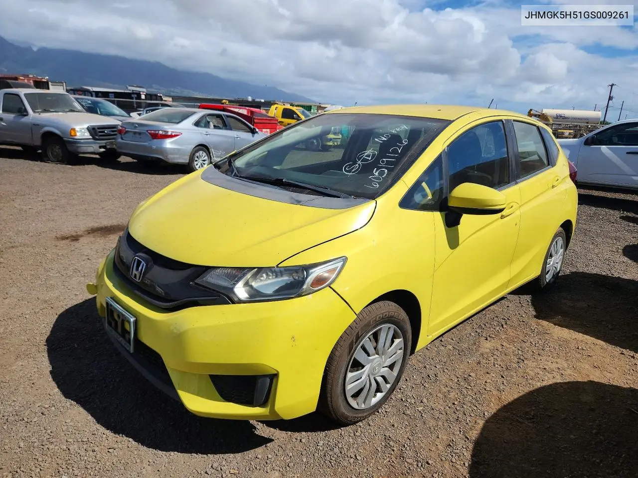2016 Honda Fit Lx VIN: JHMGK5H51GS009261 Lot: 60519126