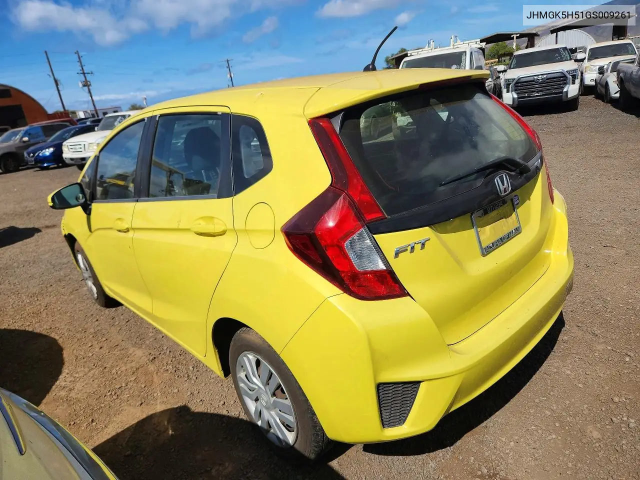 2016 Honda Fit Lx VIN: JHMGK5H51GS009261 Lot: 60519126
