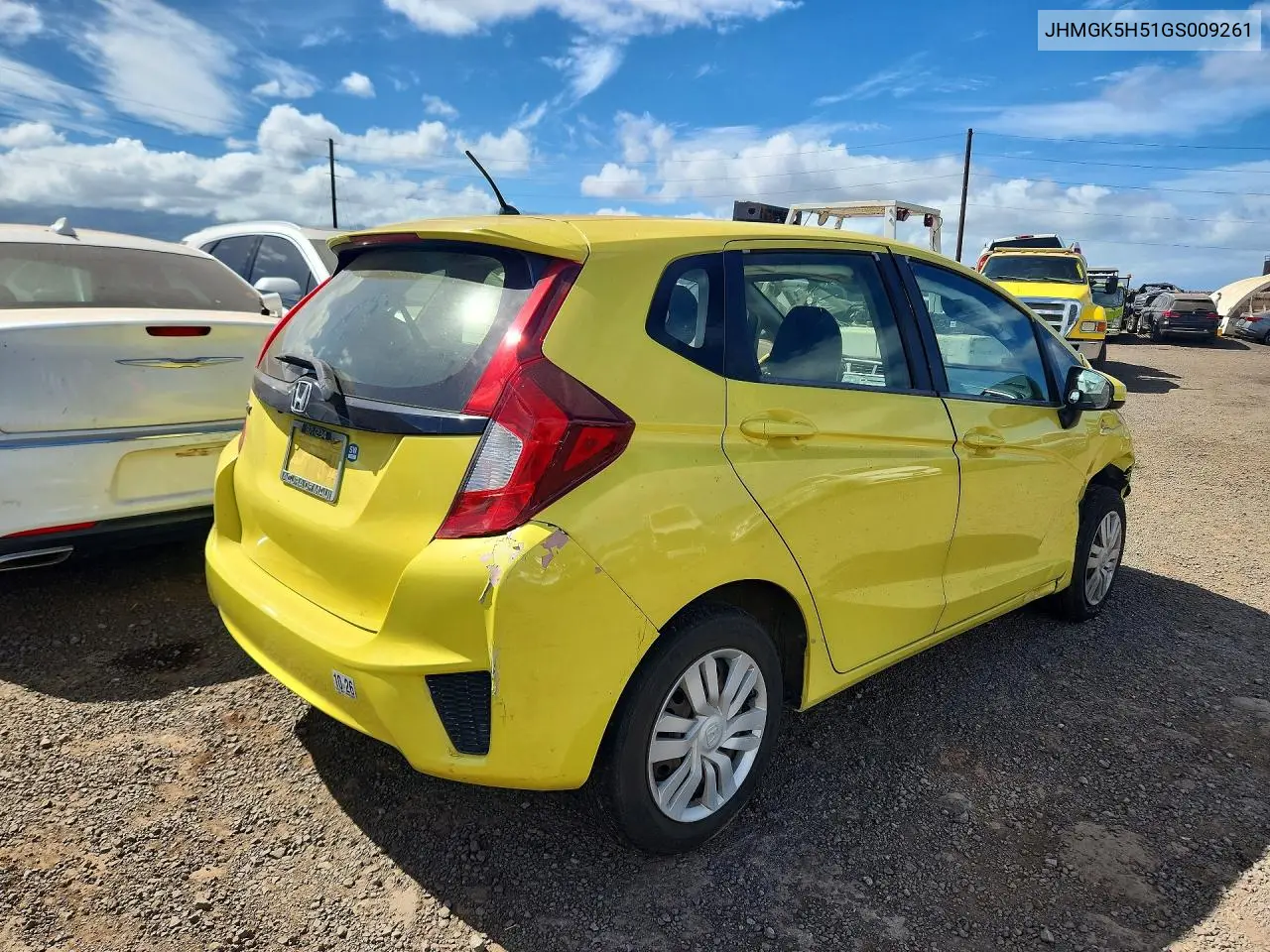 2016 Honda Fit Lx VIN: JHMGK5H51GS009261 Lot: 60519126