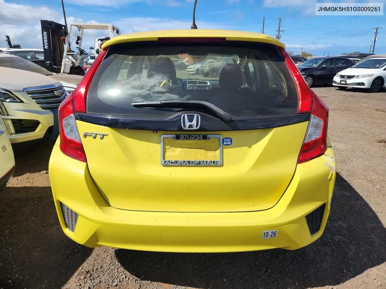 2016 Honda Fit Lx VIN: JHMGK5H51GS009261 Lot: 60519126