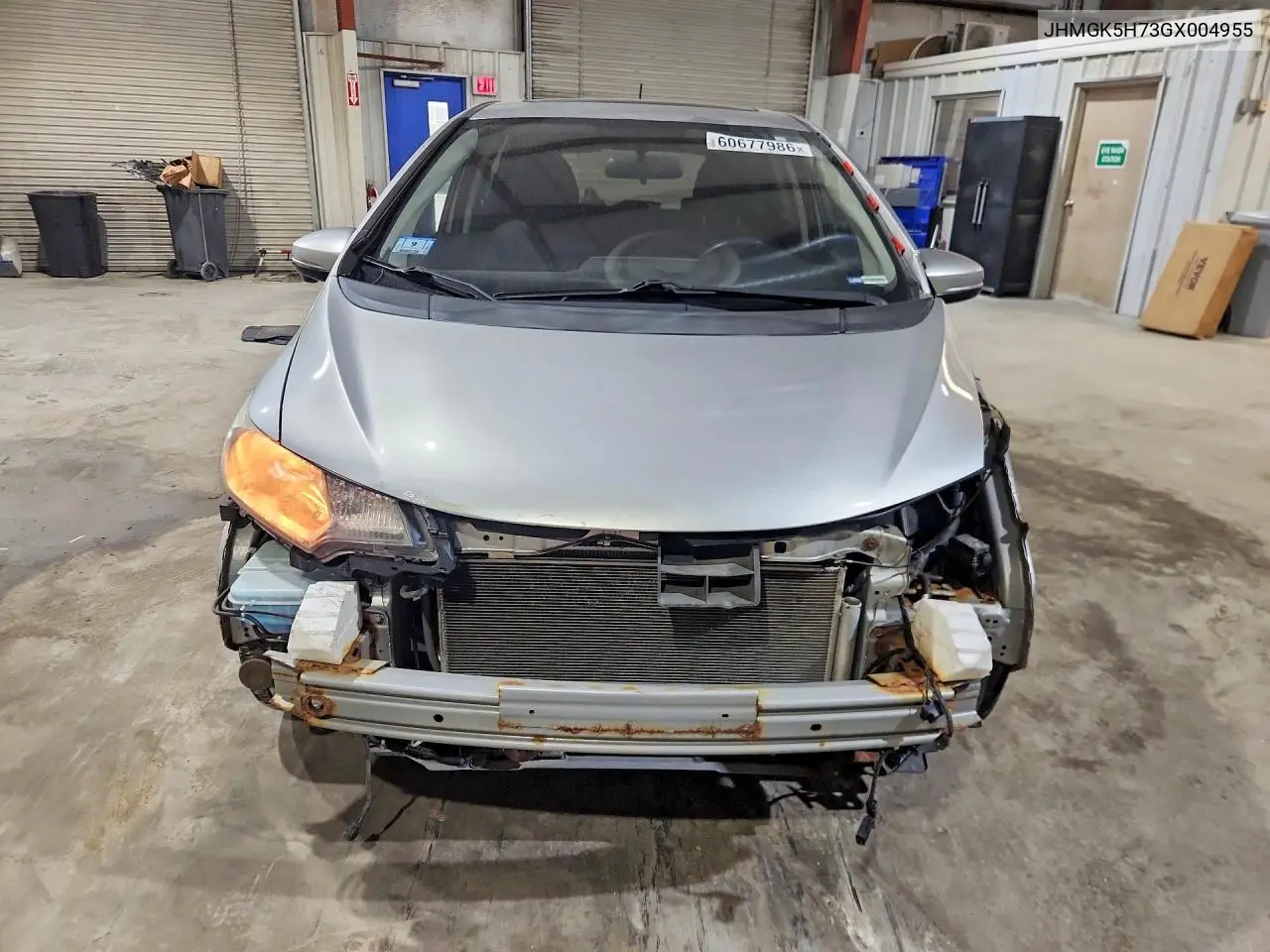2016 Honda Fit Ex VIN: JHMGK5H73GX004955 Lot: 60677986
