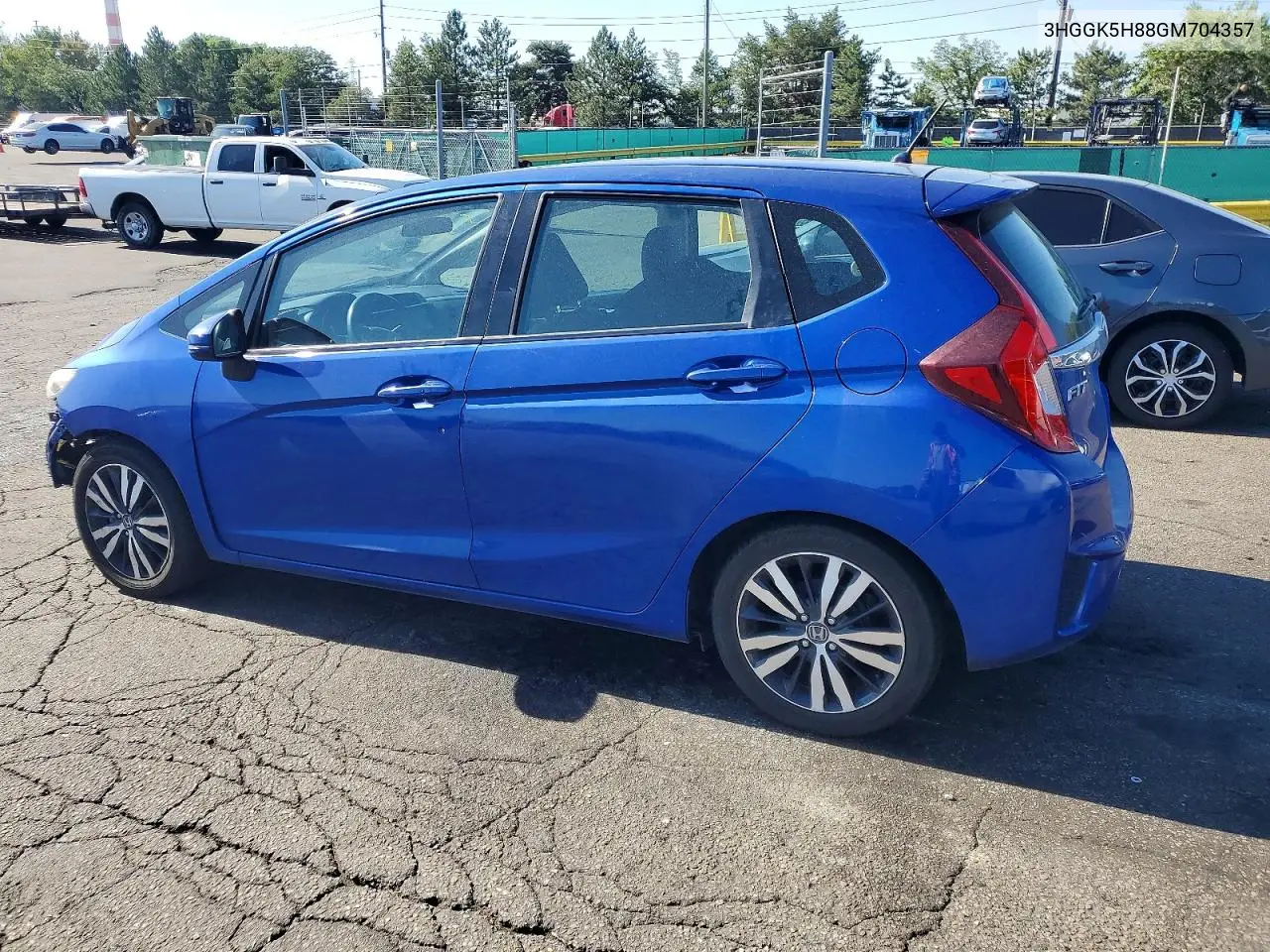 2016 Honda Fit Ex VIN: 3HGGK5H88GM704357 Lot: 60821796