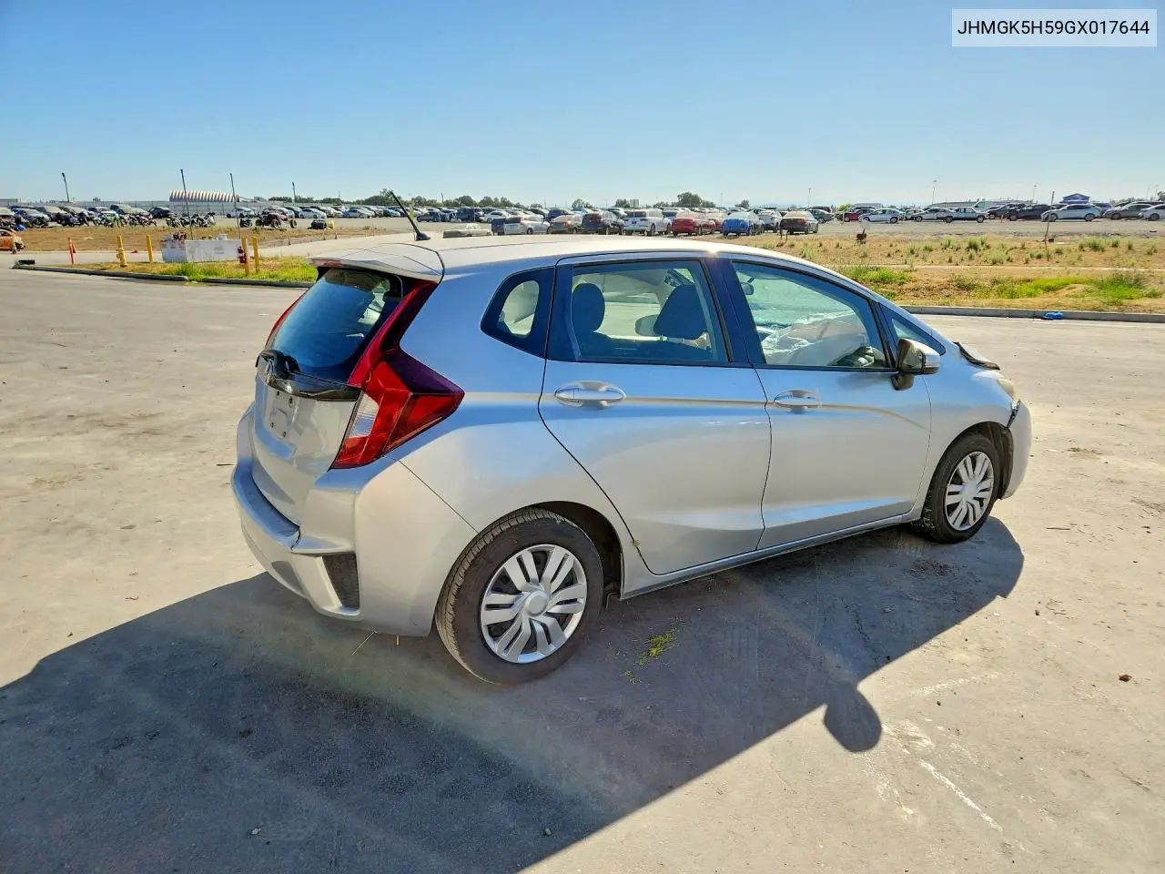 2016 Honda Fit Lx VIN: JHMGK5H59GX017644 Lot: 60849906