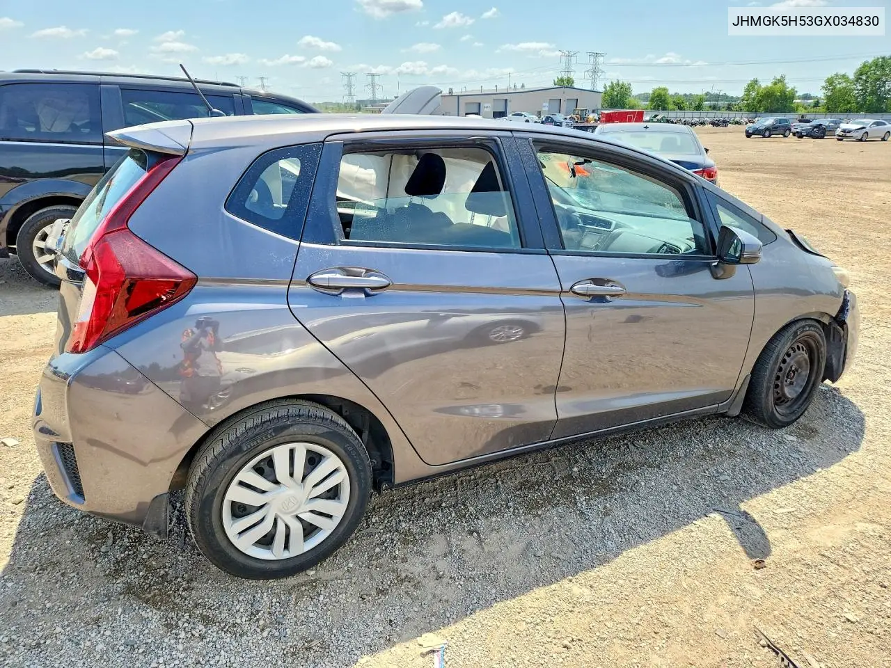 2016 Honda Fit Lx VIN: JHMGK5H53GX034830 Lot: 61151976