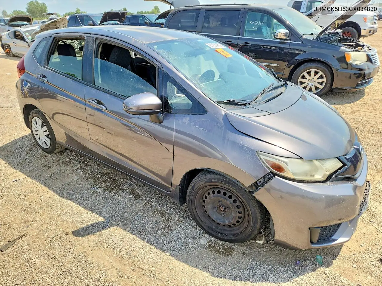 2016 Honda Fit Lx VIN: JHMGK5H53GX034830 Lot: 61151976