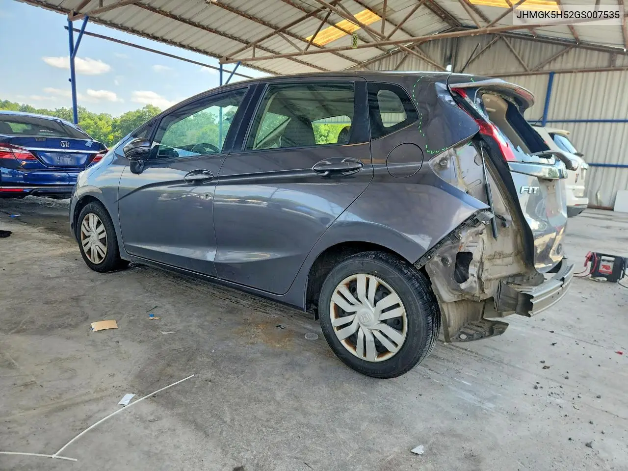 2016 Honda Fit Lx VIN: JHMGK5H52GS007535 Lot: 61381016