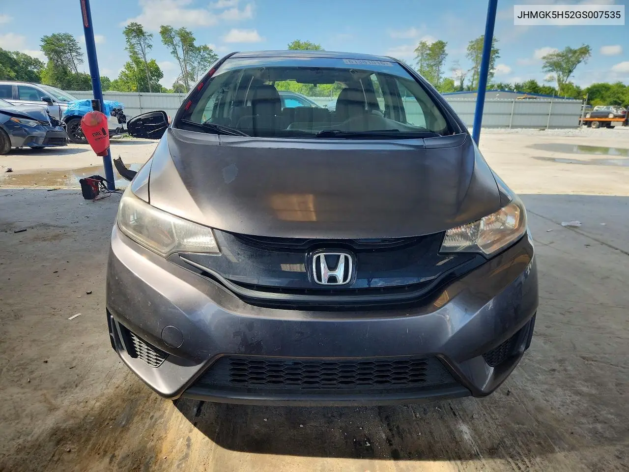 2016 Honda Fit Lx VIN: JHMGK5H52GS007535 Lot: 61381016