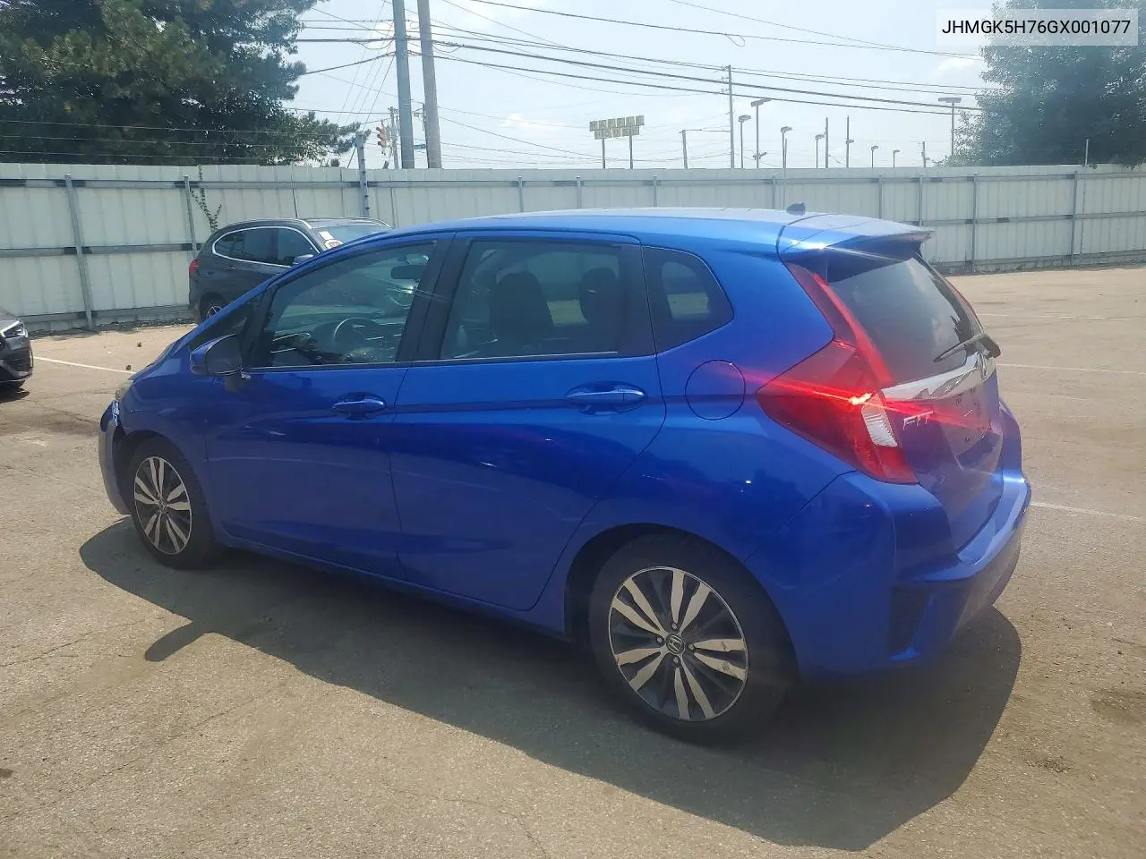 2016 Honda Fit Ex VIN: JHMGK5H76GX001077 Lot: 61408026