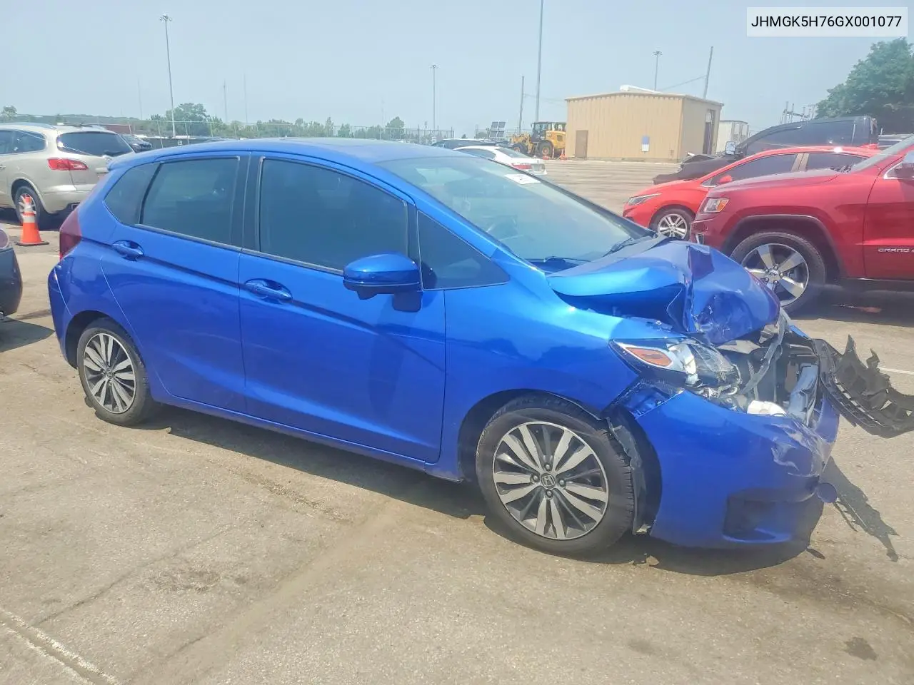 2016 Honda Fit Ex VIN: JHMGK5H76GX001077 Lot: 61408026