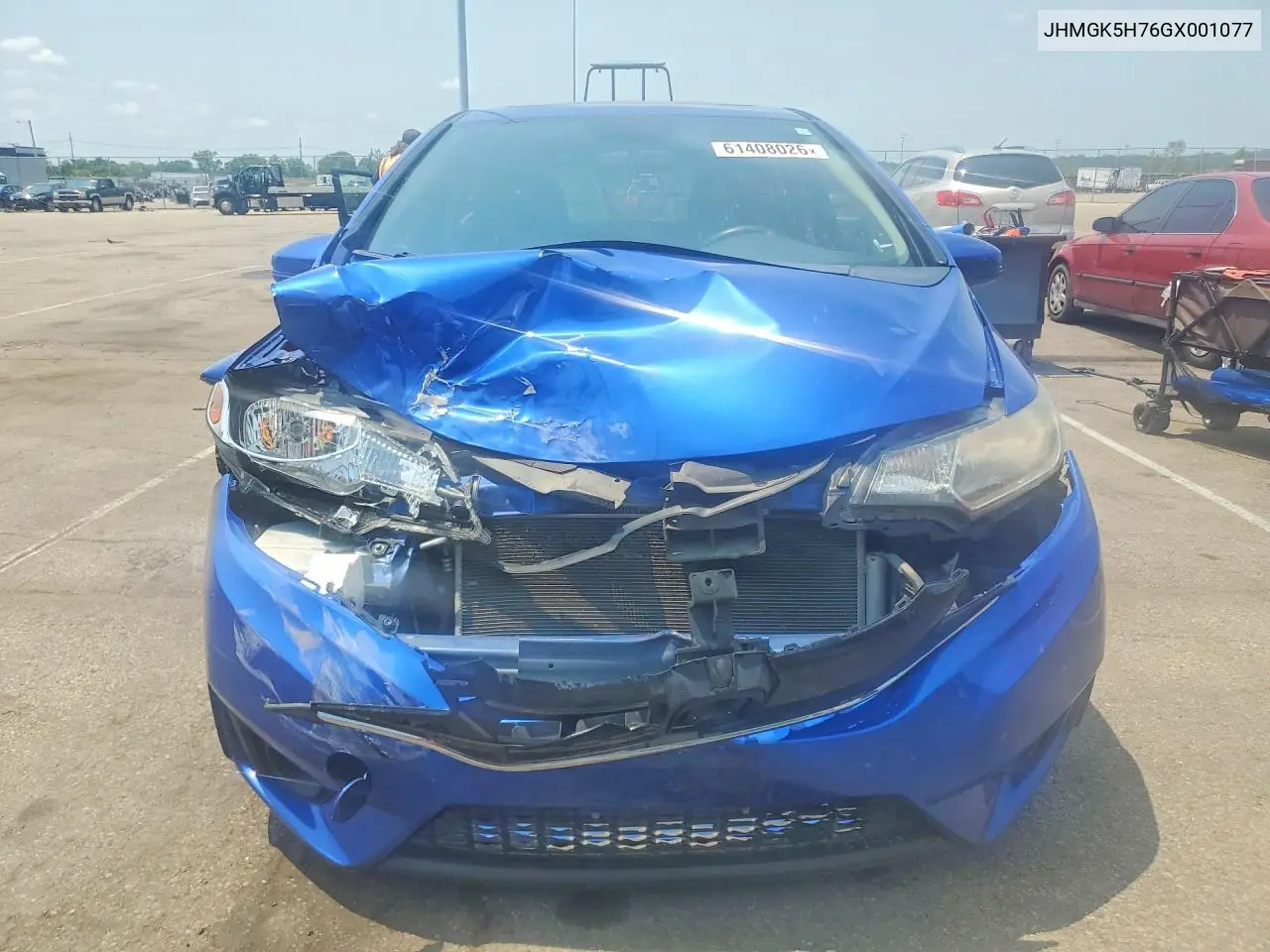 2016 Honda Fit Ex VIN: JHMGK5H76GX001077 Lot: 61408026