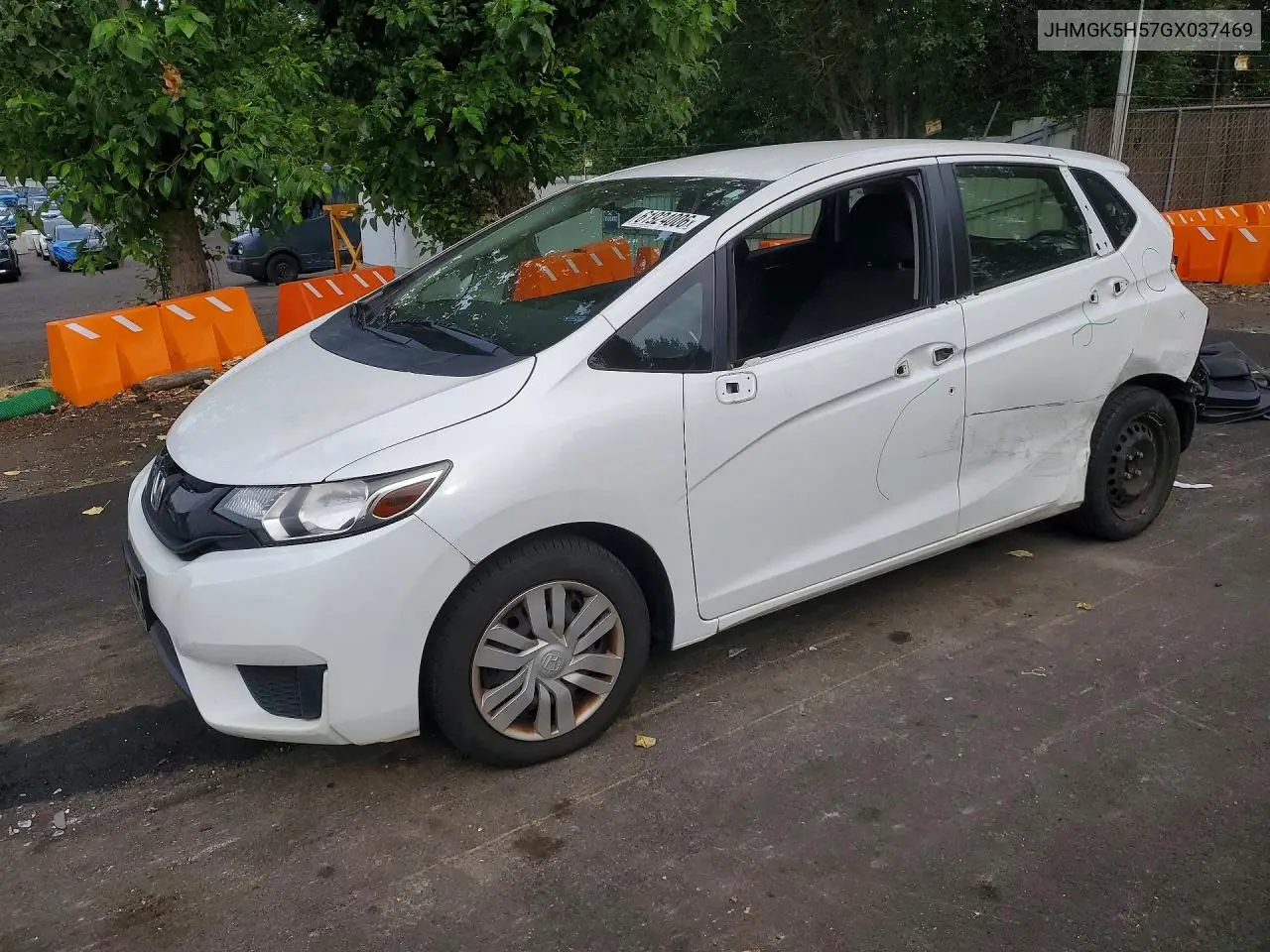 2016 Honda Fit Lx VIN: JHMGK5H57GX037469 Lot: 61924006