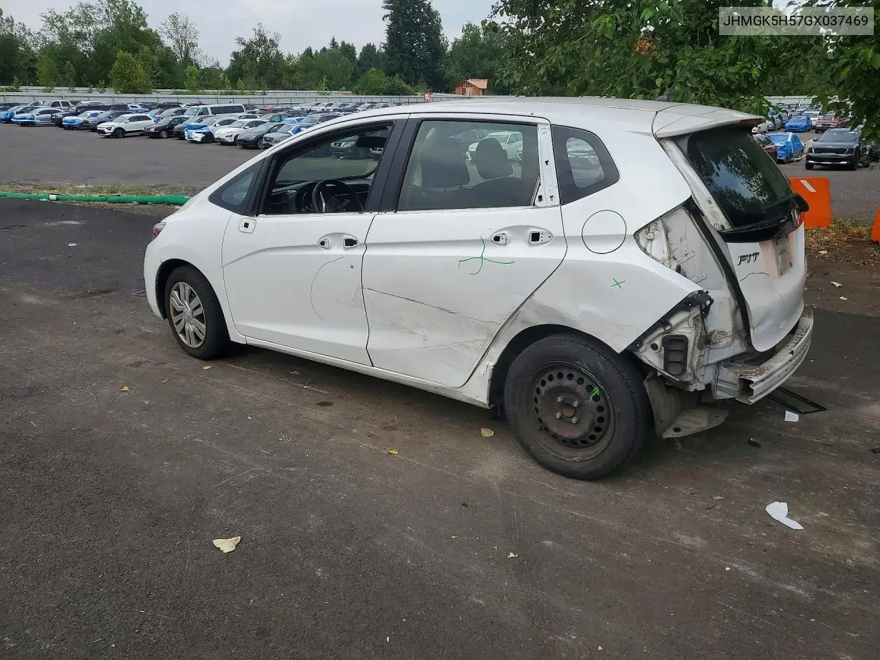 2016 Honda Fit Lx VIN: JHMGK5H57GX037469 Lot: 61924006