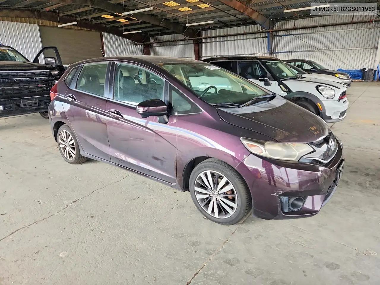 2016 Honda Fit Ex VIN: JHMGK5H82GS011983 Lot: 61977806