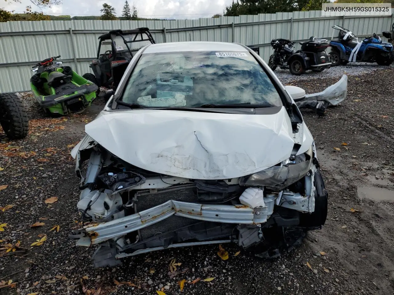 JHMGK5H59GS015325 2016 Honda Fit Lx
