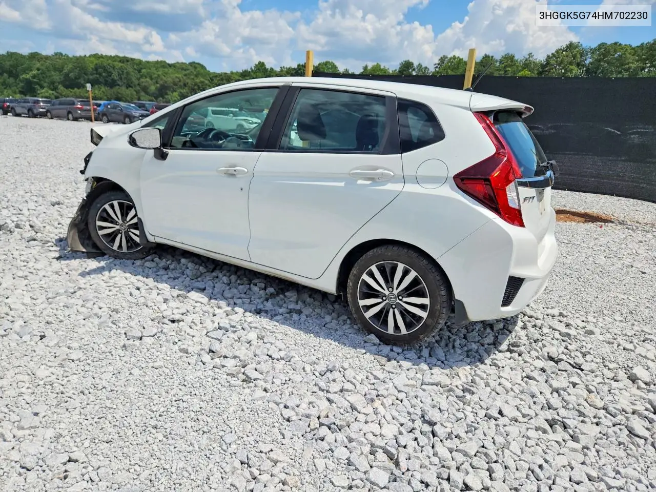 2017 Honda Fit Ex VIN: 3HGGK5G74HM702230 Lot: 61764916