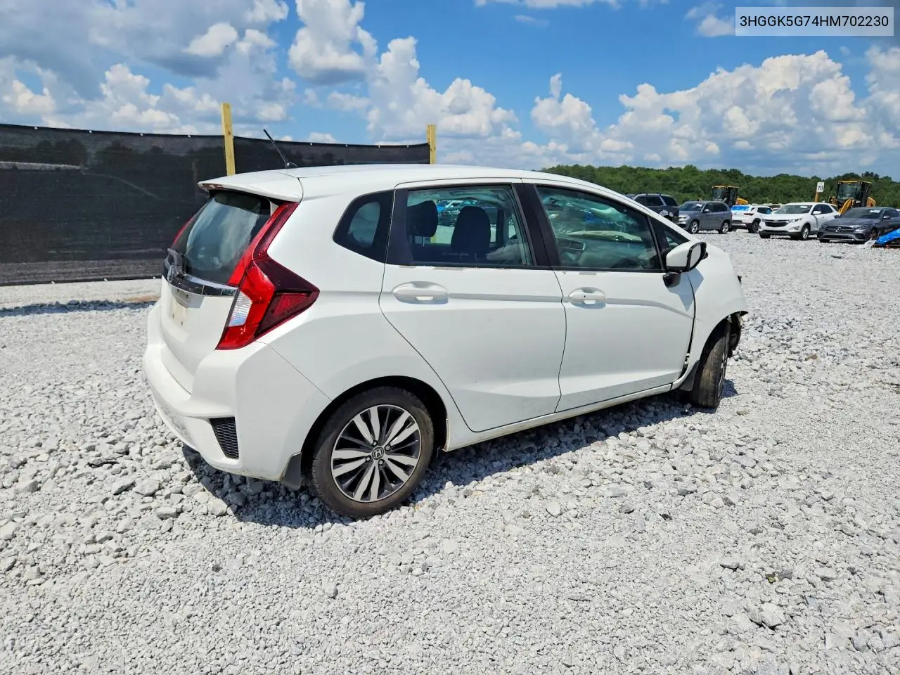 2017 Honda Fit Ex VIN: 3HGGK5G74HM702230 Lot: 61764916
