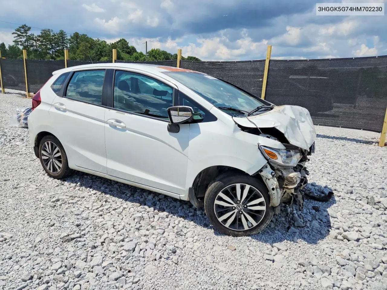 2017 Honda Fit Ex VIN: 3HGGK5G74HM702230 Lot: 61764916