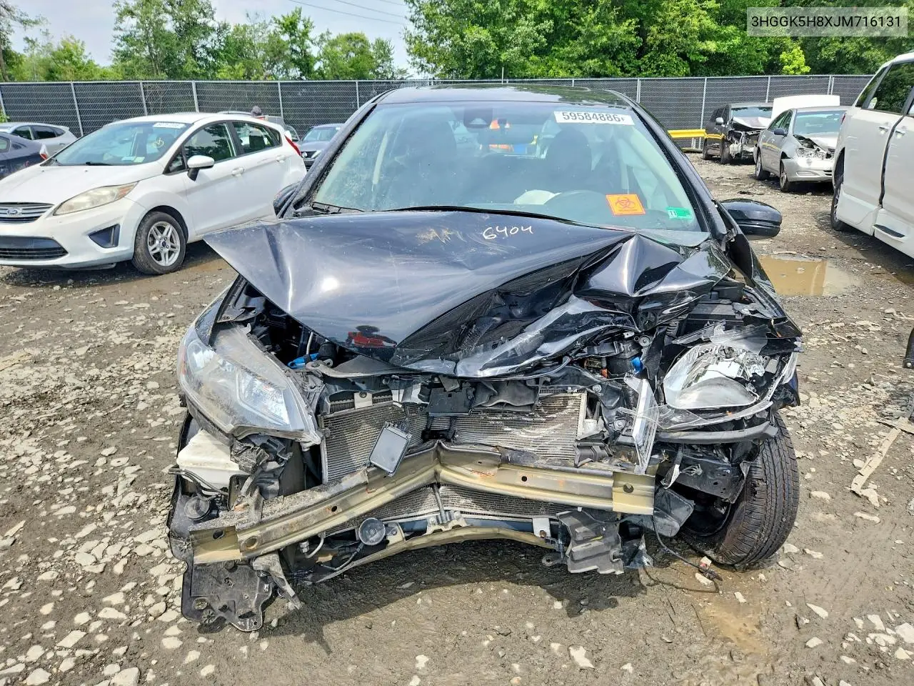 2018 Honda Fit Ex VIN: 3HGGK5H8XJM716131 Lot: 59584886