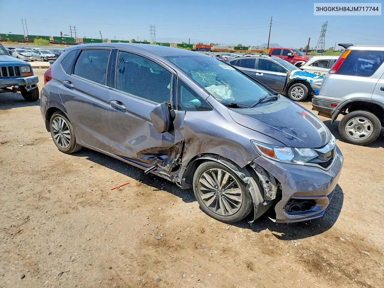 2018 Honda Fit Ex VIN: 3HGGK5H84JM717744 Lot: 60427546