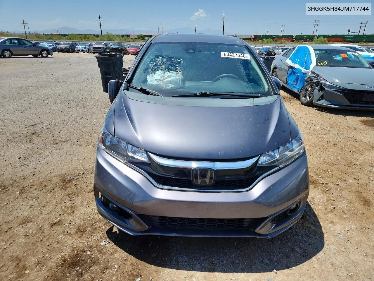 2018 Honda Fit Ex VIN: 3HGGK5H84JM717744 Lot: 60427546