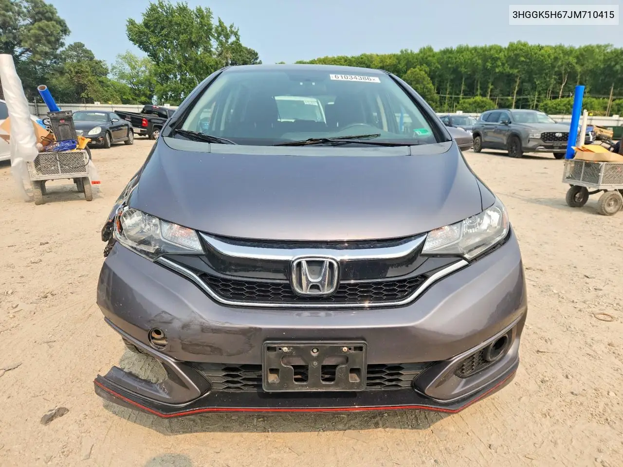 2018 Honda Fit Sport VIN: 3HGGK5H67JM710415 Lot: 61034386