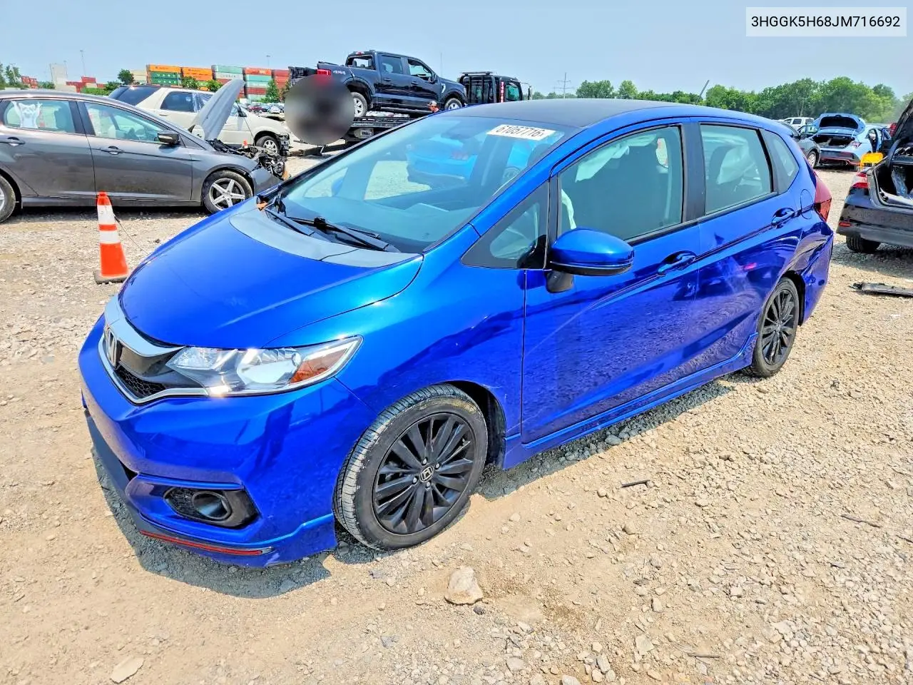 2018 Honda Fit Sport VIN: 3HGGK5H68JM716692 Lot: 61057716
