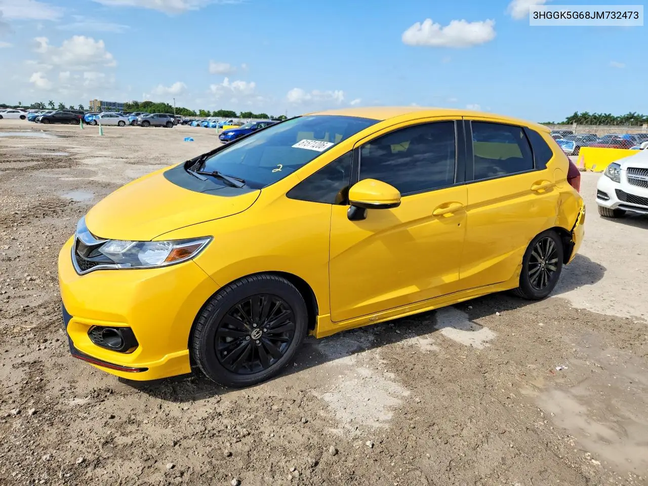 2018 Honda Fit Sport VIN: 3HGGK5G68JM732473 Lot: 61571206