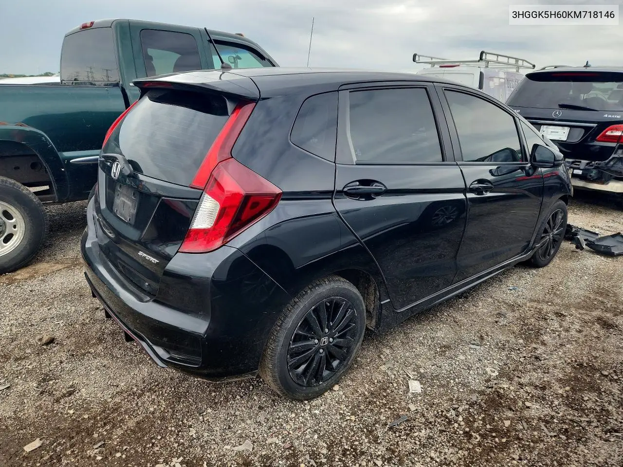 2019 Honda Fit Sport VIN: 3HGGK5H60KM718146 Lot: 58277786