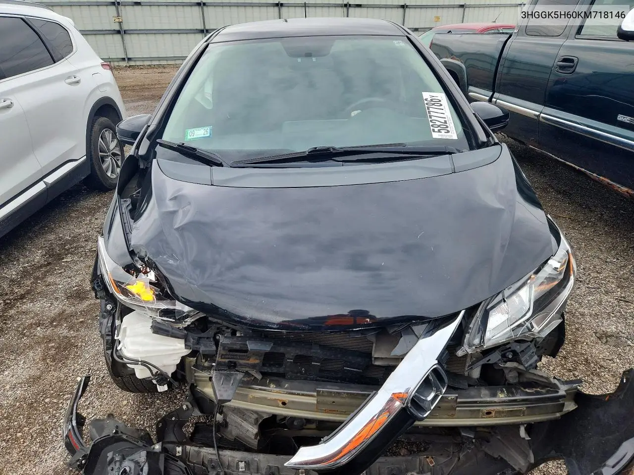 2019 Honda Fit Sport VIN: 3HGGK5H60KM718146 Lot: 58277786