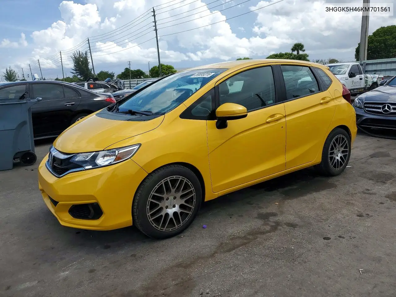 2019 Honda Fit Lx VIN: 3HGGK5H46KM701561 Lot: 59895316