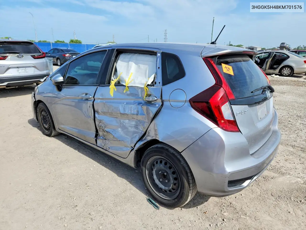 2019 Honda Fit Lx VIN: 3HGGK5H48KM701576 Lot: 60280836