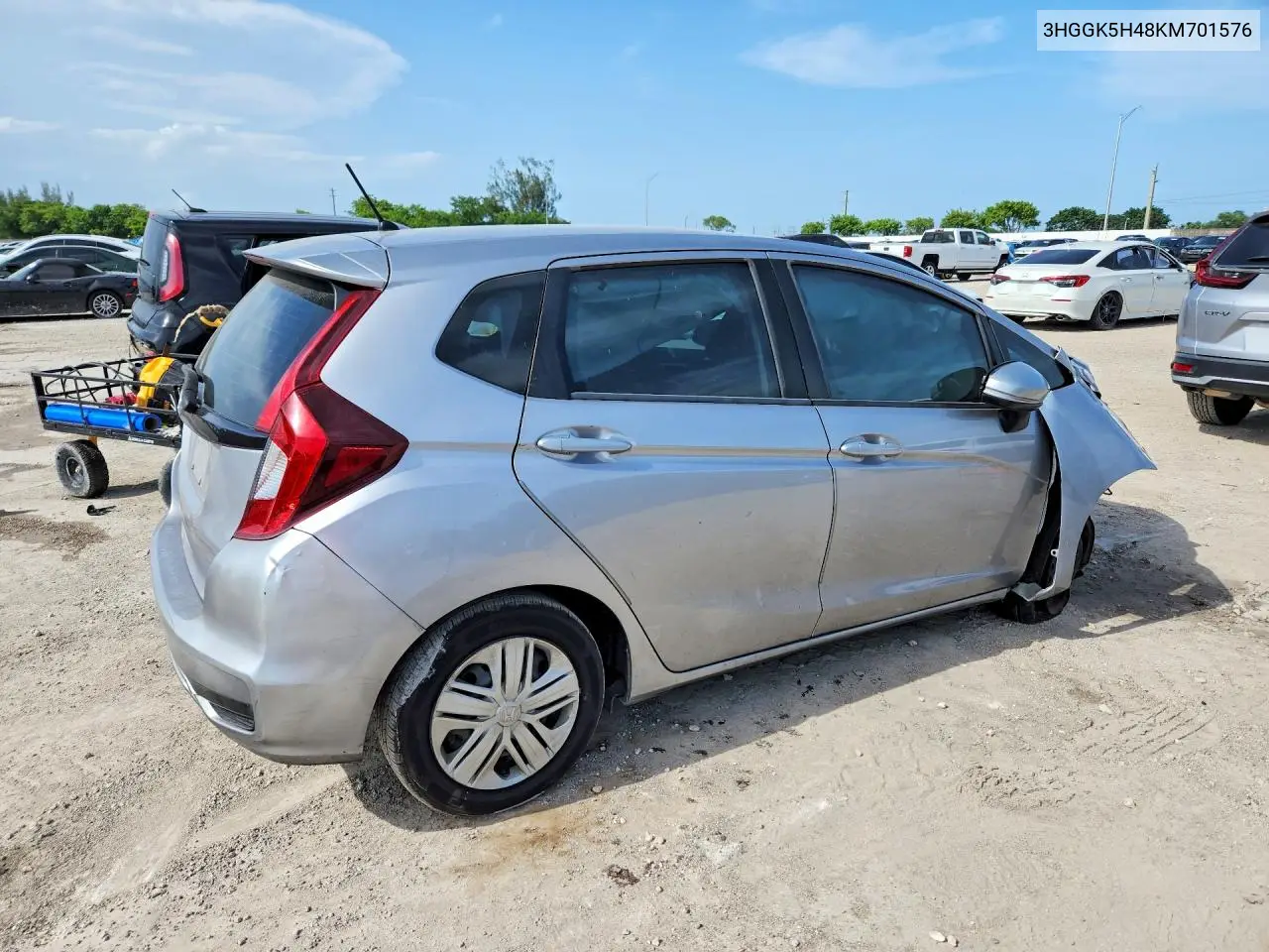 2019 Honda Fit Lx VIN: 3HGGK5H48KM701576 Lot: 60280836