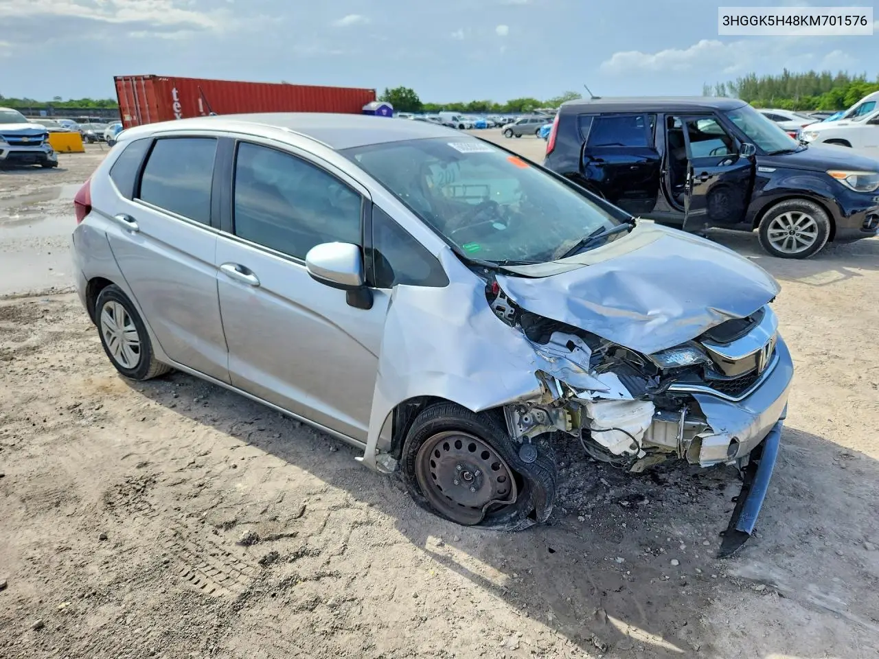 2019 Honda Fit Lx VIN: 3HGGK5H48KM701576 Lot: 60280836