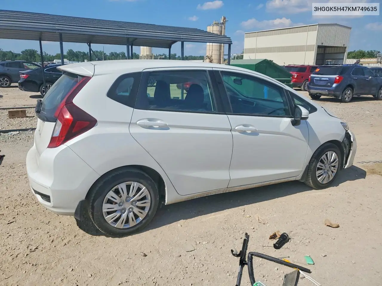 2019 Honda Fit Lx VIN: 3HGGK5H47KM749635 Lot: 60374356