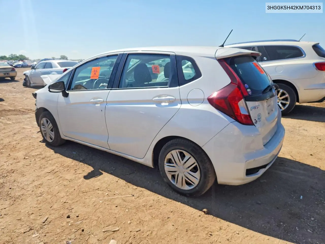 2019 Honda Fit Lx VIN: 3HGGK5H42KM704313 Lot: 60761556