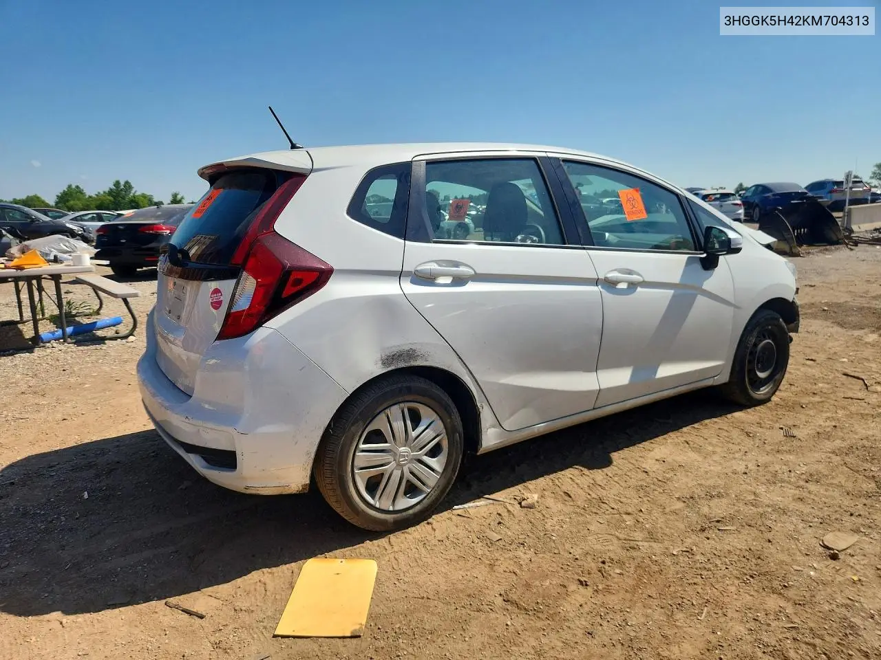 2019 Honda Fit Lx VIN: 3HGGK5H42KM704313 Lot: 60761556
