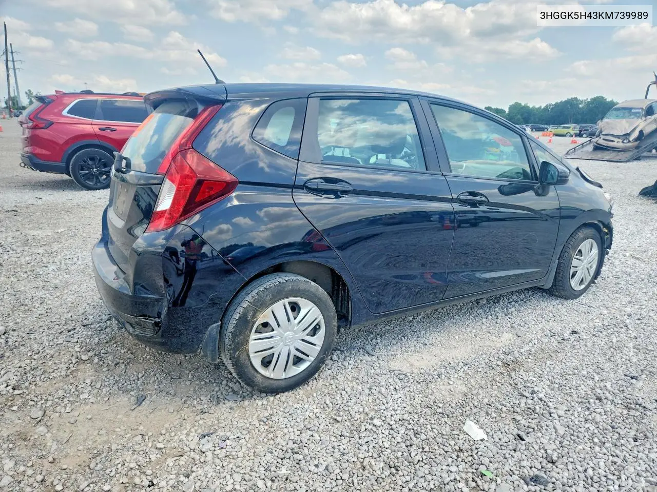 2019 Honda Fit Lx VIN: 3HGGK5H43KM739989 Lot: 60900186