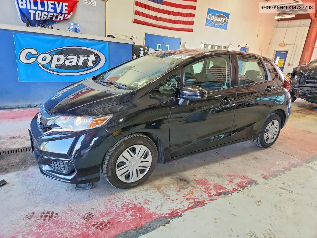 2019 Honda Fit Lx VIN: 3HGGK5H46KM737203 Lot: 60993526