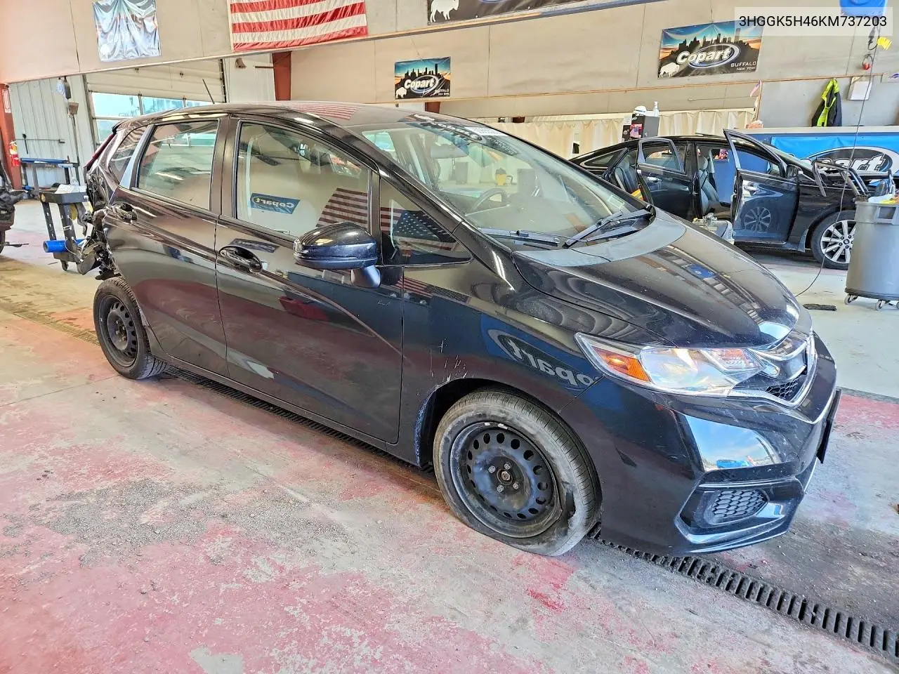 2019 Honda Fit Lx VIN: 3HGGK5H46KM737203 Lot: 60993526