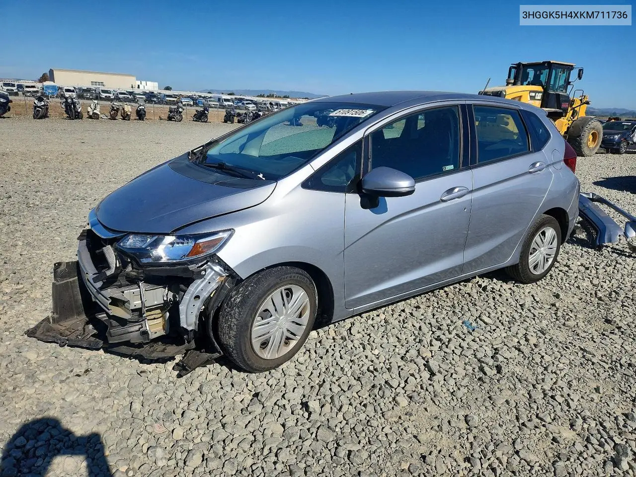 2019 Honda Fit Lx VIN: 3HGGK5H4XKM711736 Lot: 61091506