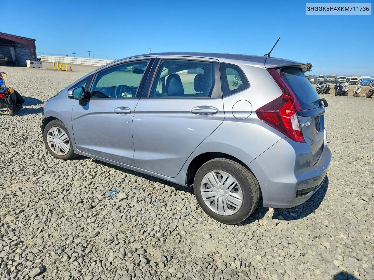 2019 Honda Fit Lx VIN: 3HGGK5H4XKM711736 Lot: 61091506
