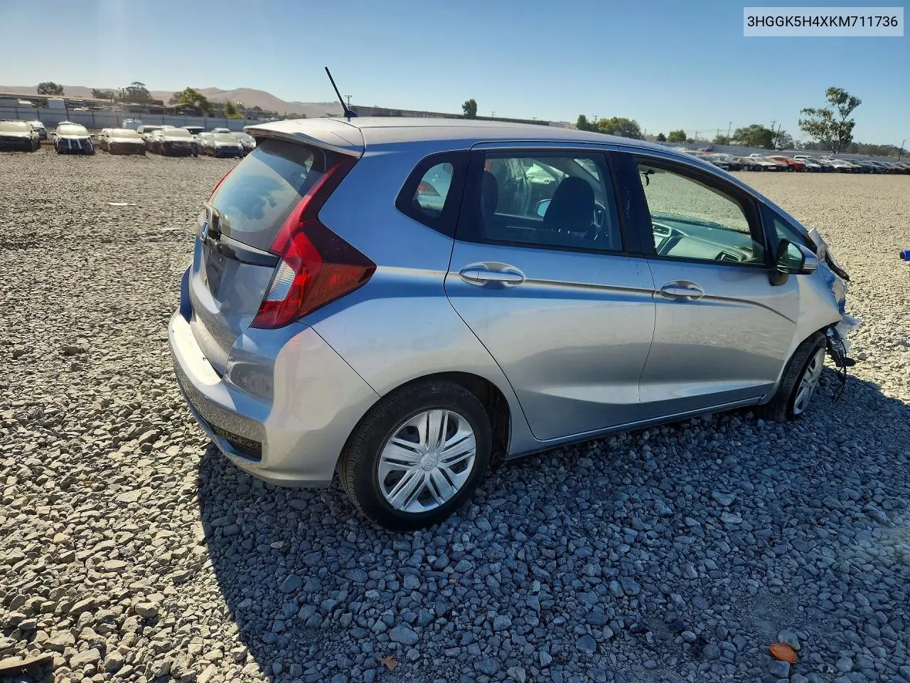 2019 Honda Fit Lx VIN: 3HGGK5H4XKM711736 Lot: 61091506
