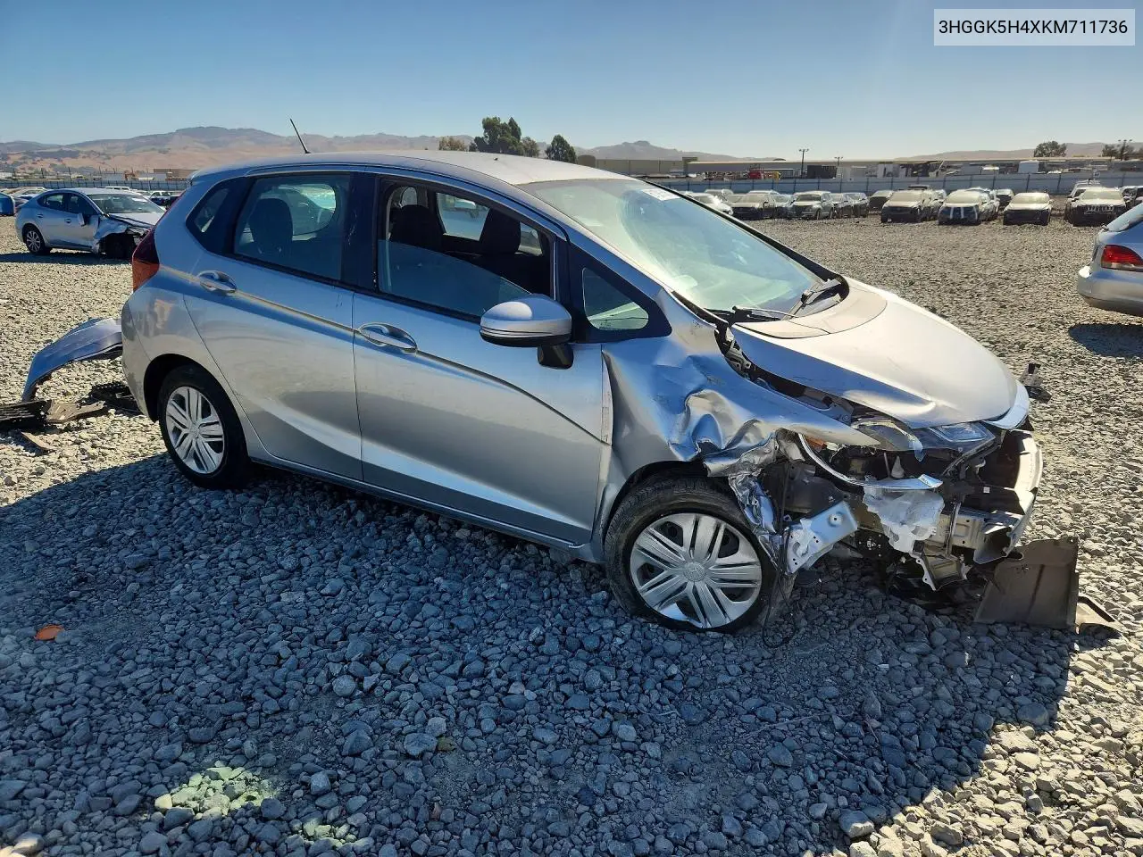 2019 Honda Fit Lx VIN: 3HGGK5H4XKM711736 Lot: 61091506